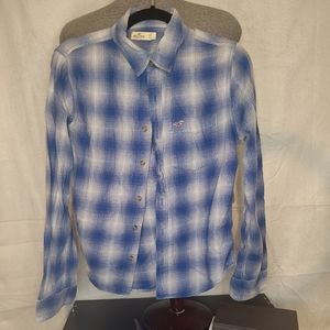 Hollister Button Up Long Sleeve Shirt Men's XS
